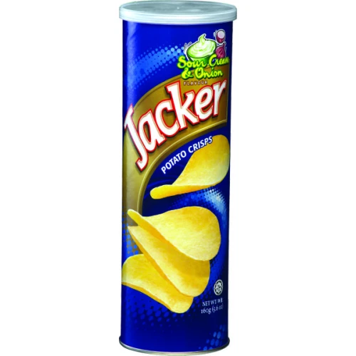 Jacker Chips 160 gm Sour Cream & Onion Potato Chips