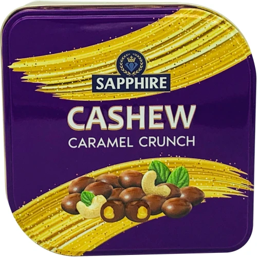 Sapphire Chocolate Coated Nuts - Cashew Caramel Crunch Nuts 90 g