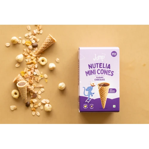 Make The Jump Mini Cones Nutella Filled Cones 35g