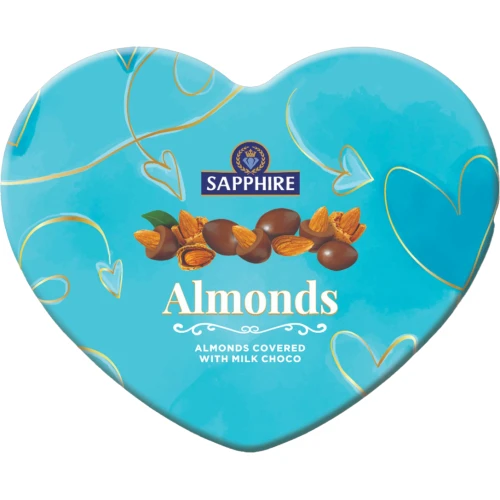 Sapphire Almonds Covered with Milk Choco 160g