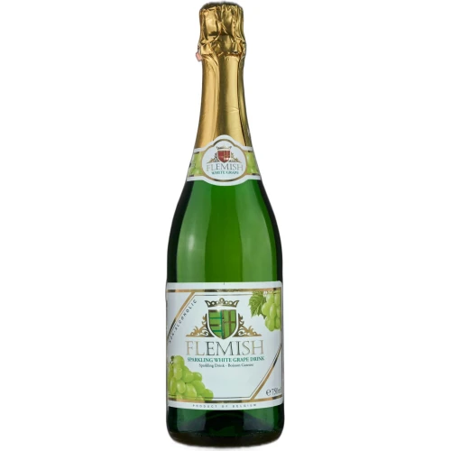 Flemish Sparkling Non-Alcoholic White Grape Drink -750ml