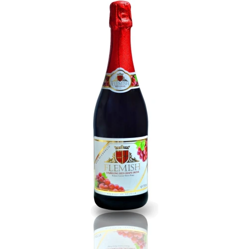 Flemish Sparkling Non-Alcoholic Red Wine, 750ml