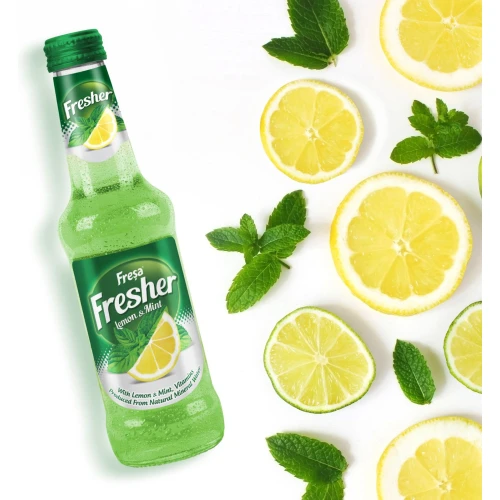 Fresa Fresher Lemon and Mint Fruit Drinks Imported 250 ml