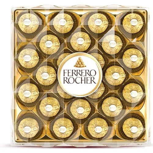 Ferrero Rocher, Exquisite Hazelnut and Milk Chocolate Gift 24 Pieces, 300 grams