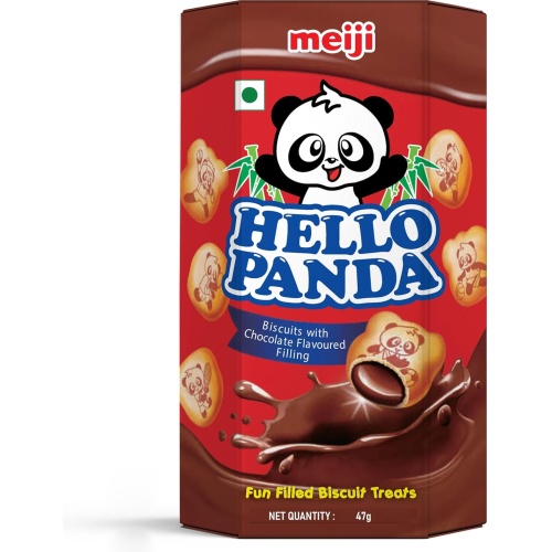 Meiji Hello Panda Biscuits With Chocolate Flavoured Filling