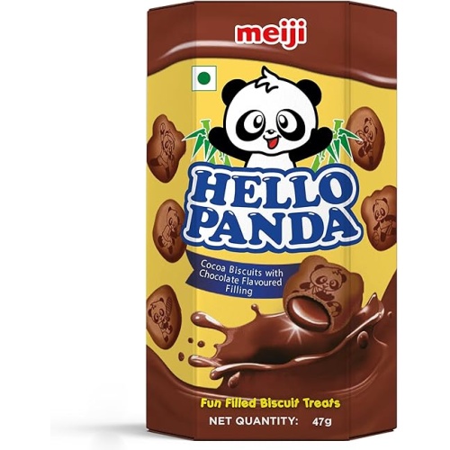 meiji Hello Panda Biscuits Cocoa Biscuits With Chocolate Flavoured Filling