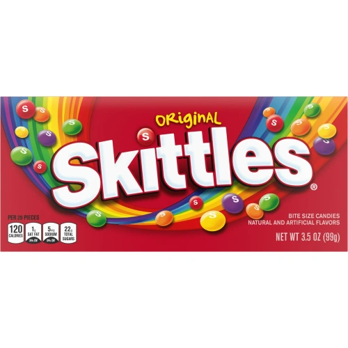 Skittles Original Chewy Candy Theater Box - 3.5 oz Box