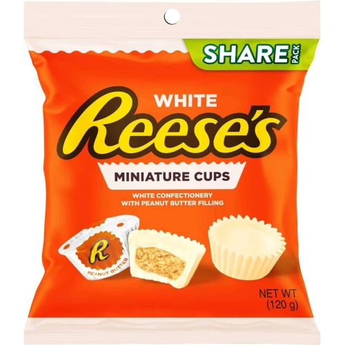 REESE'S Miniatures White Chocolate Peanut Butter Cups 4.25oz