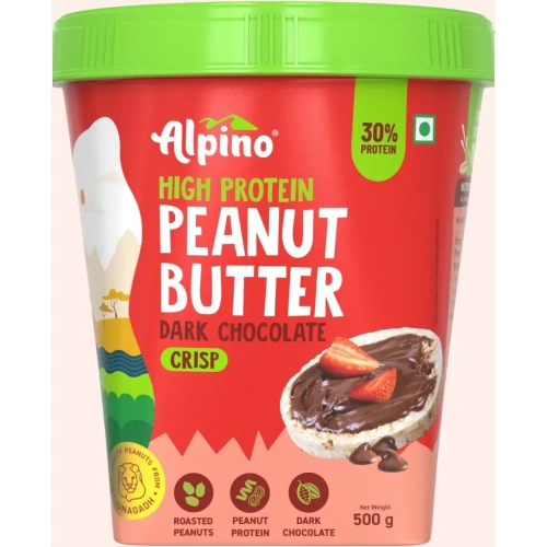 Alpino High Protein Dark Chocolate Peanut Butter Crisp 500g