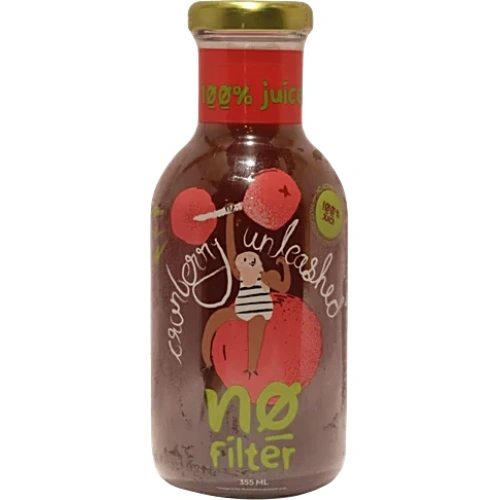 no filter Cranberry Unleashed - 100% Juice, 355 ml Bottle