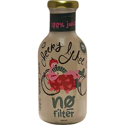 No filter Cheeky Lychee - 100% Juice, 355 ml Bottle