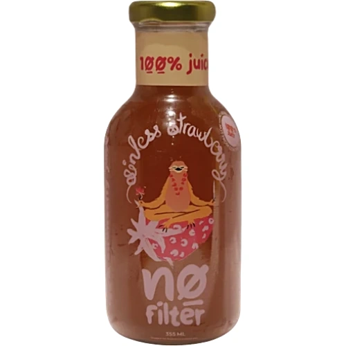 No filter Sinless Strawberry - 100% Juice, 355 ml Bottle