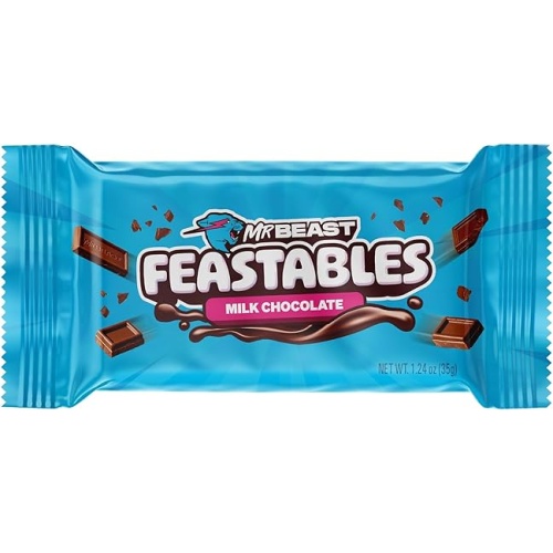 Mr.Beast Feastables Milk Chocolate Creamy Smoothness Delicious Texture Bar 35Gm