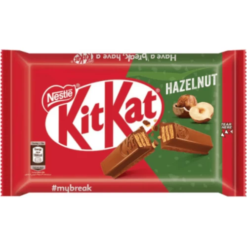 Nestle KitKat 4 Finger Hazelnut Chocolate