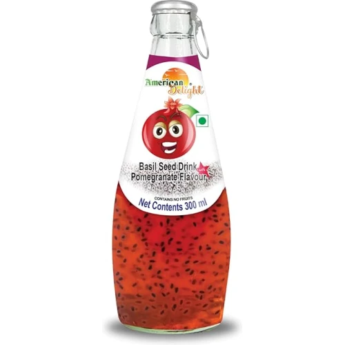 American Delight Pomegranate Fruit Flavored Drink with Basil Seed 300ml