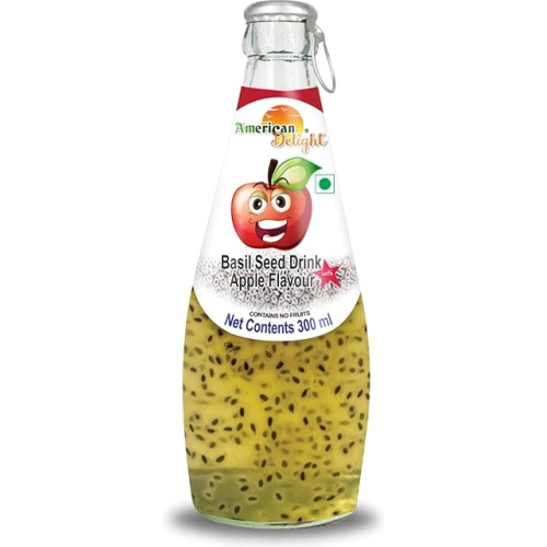 American Delight Apple Flavored Drink with Basil Seed 300ml