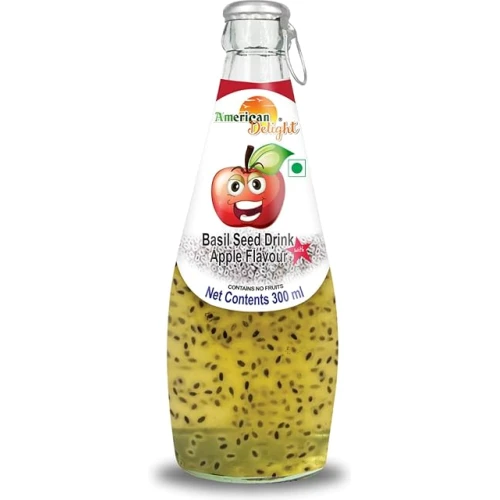 American Delight Apple Flavored Drink with Basil Seed 300ml
