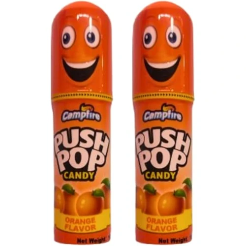 Bazooka Push Pop Orange 15Gr -1 PC