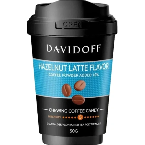 Davidoff Hazelnut Latte Chewing Coffee Candy 50G